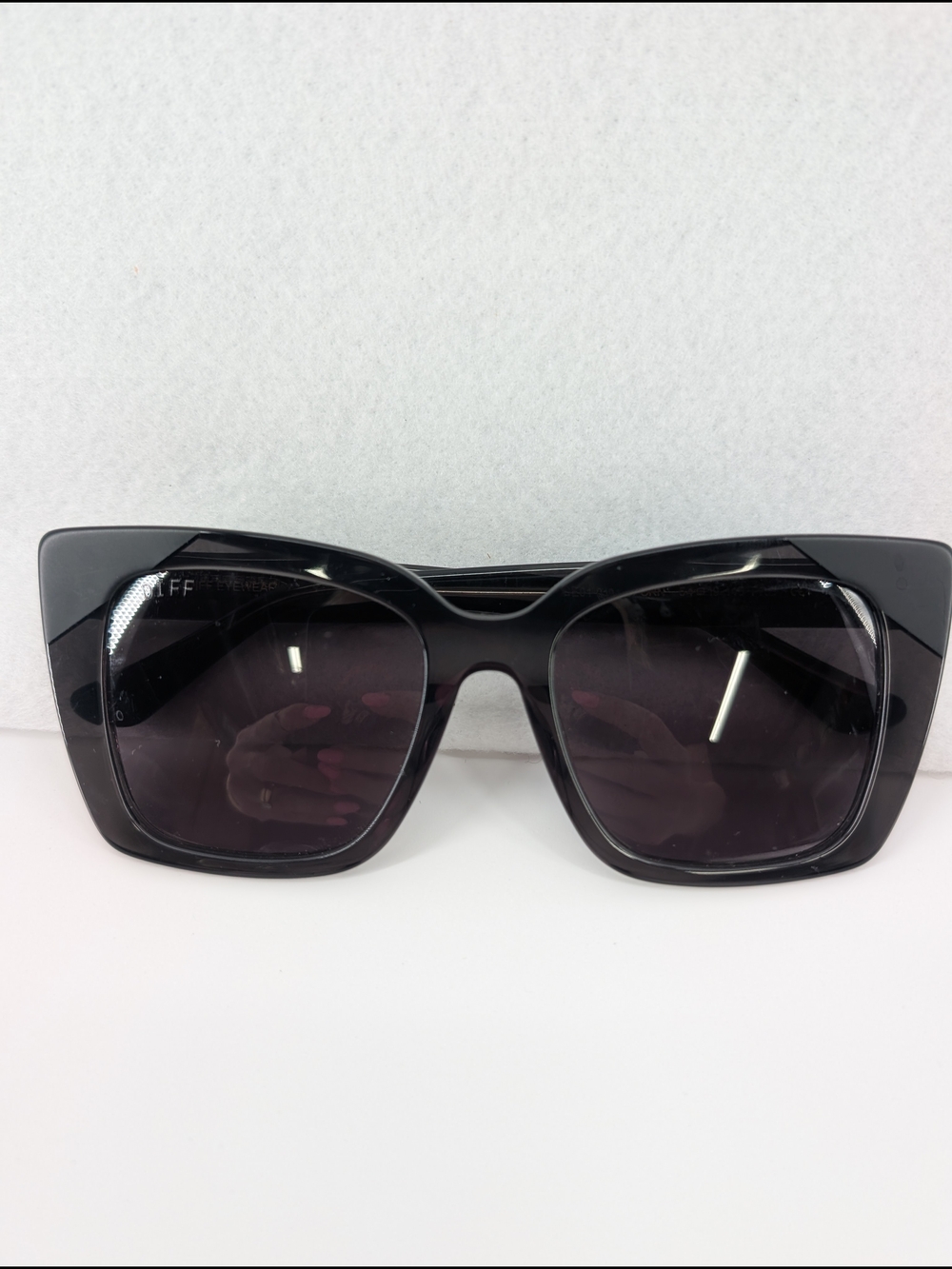 Diff Black Oversized Square Sunglasses - Women
